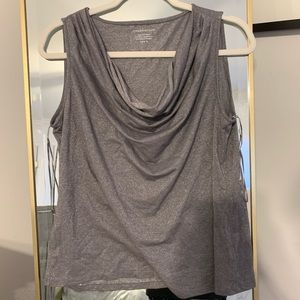Sparkly Drape Neck Blouse